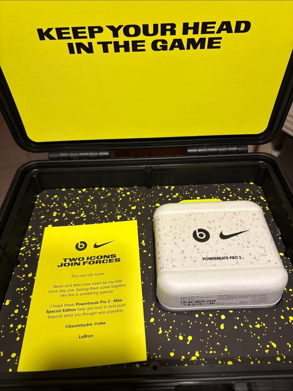 Beats x Nike Powerbeats Pro 2 Special Edition Earbuds - Yellow Accent